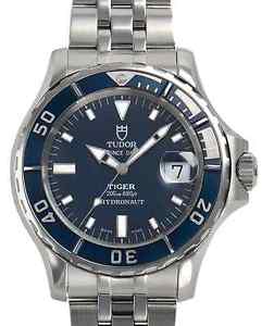 TUDOR Prince Date HYDRONAUT Automatic Blue Dial Wristwatch Watch 89190 Used Rare