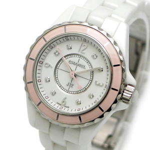 Preowned CHANEL J12 Soft Pink H4
