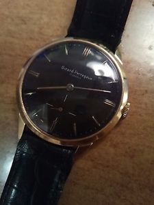 Vintage Girard Perregaux 18K Rose Gold Case Heavy 36mm  Swiss Hand Winding Men's