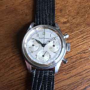 Vintage Girard Perregaux 1960s Chronograph Watch With Valjoux 72 Movement