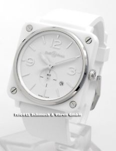 Bell & Ross Aviation BR S White Ceramic (ungetragen)
