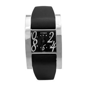 Hysek DUNA Mens Black Rubber Sta