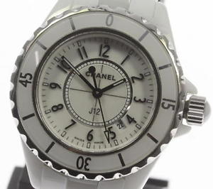 Used[D] Watch Women CHANEL ?Chanel J12 H0968 Quartz white Ceramic x SS J0I