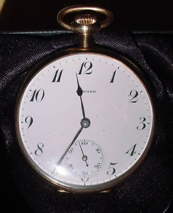 14K SOLID GOLD E. HOWARD SERIES VII RUNNING IN MINT, MINT, MINT