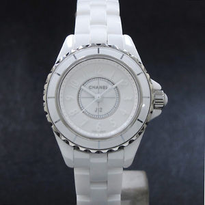 Free Shipping Pre-owned Chanel J12 29mm White Phantom H3705 World Limited 2000