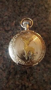 1903-1904 Waltham Mass Pocket Watch. 17 Jewels, Adjusted. 14K Gold Plated