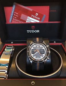Tudor Heritage Chronograph 70330N black & stainless Chrono, box & papers, 42mm