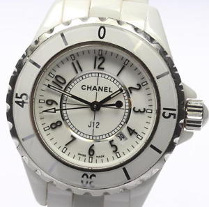 Used[C] Watch Women Chanel ?J12 white ceramic H0968 Quartz white ceramic X6D