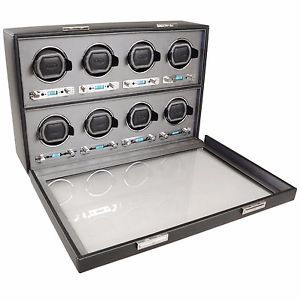 WOLF 456902 Viceroy Eight Piece Watch Winder Black