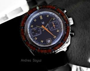 Vintage 1970's LIP Plongée Diver Chronograph Oversize 42mm Box&Papers Serviced