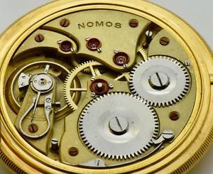 WWI German pilot's award Nomos Glashutte 14k gold OBSERVATORY CHRONOMETER  watch