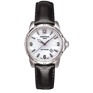 CERTINA WOMEN'S DS PODIUM DIAMOND 34MM BLACK QUARTZ WATCH C001.210.16.117.10