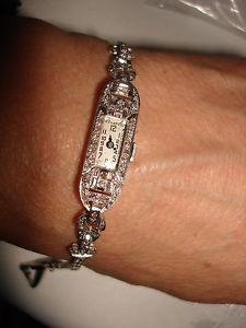 Platinum 14K Gold Diamonds 17 Jewels Swiss Mechanical ROYCE Watch By S. Kocher