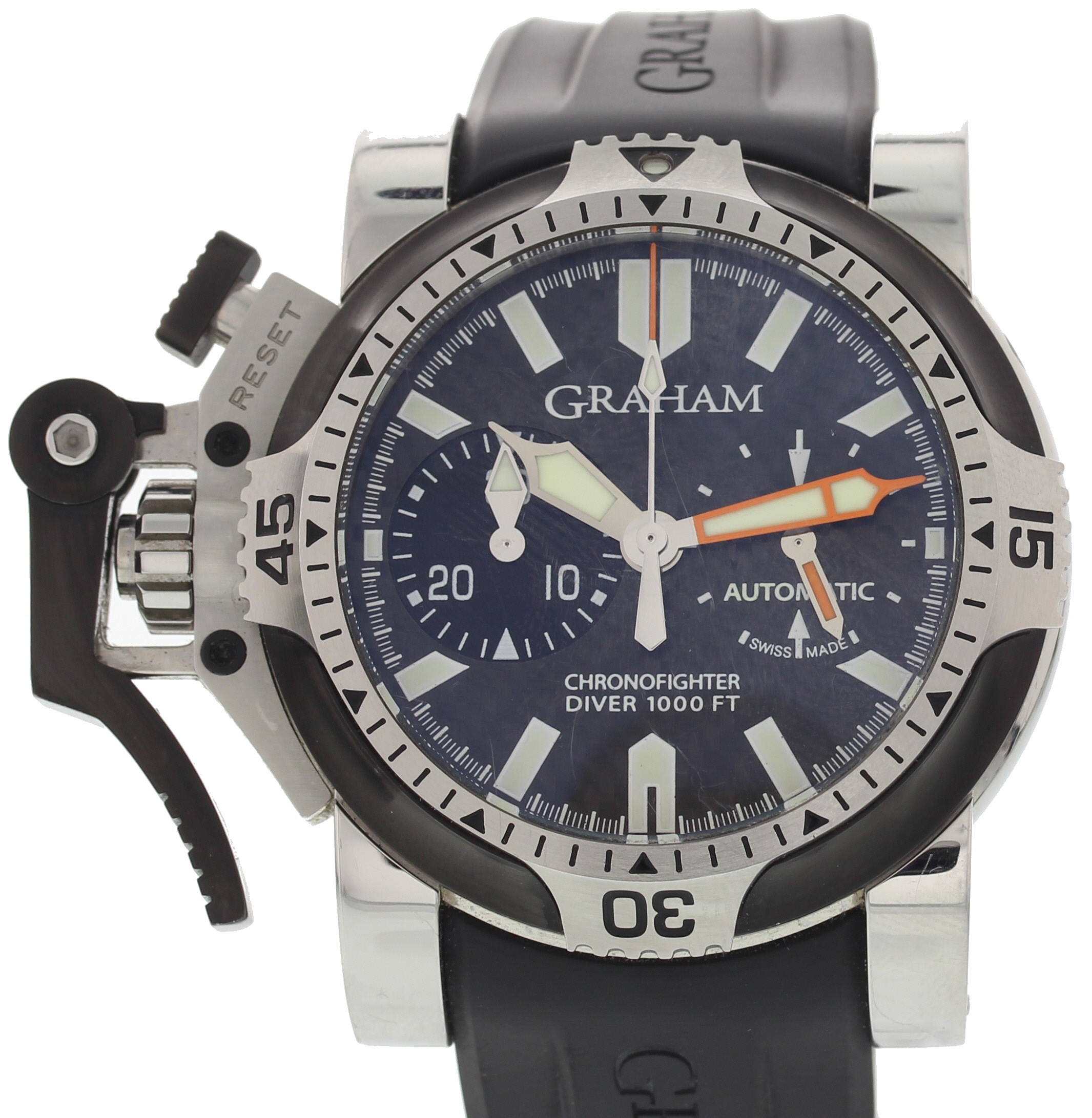 Men's Graham Chronofighter Oversize Stainless Steel Automatic
