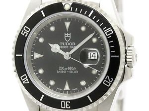 Polished TUDOR Prince Date MINI-SUB Automatic Mid Size Watch 73190 (BF300315)