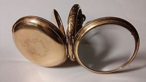 Antique Waltham 18s 14k/8k Solid Gold Pocket Watch Case BWCCo Granger 50mm, 51gr
