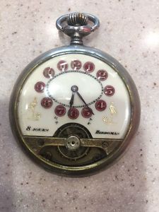 Over 100 Years Old Ancient Jours Acre Pocket Watch.