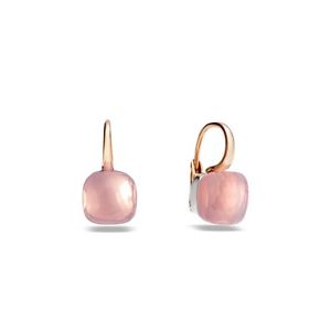Orecchini Earring NEW Pomellato Nudo Quarzo Rosa OA107O6QR