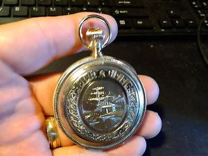 18's Elgin Hunter Pocket Watch 21 Jewels Heavy Engraved Gold Filled Serviced