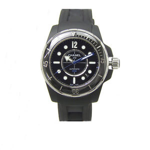 Free Shipping Pre-owned CHANEL J12 Marine H2558 Automatic Roll With Genuine BOX