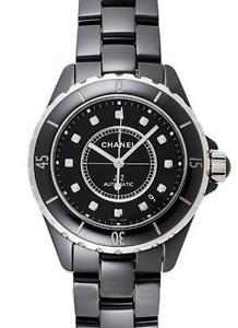 Free Shipping Pre-owned CHANEL J12 H1626 Black Dial Automatic Roll Roll Men's