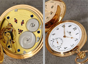 1A QUALITÄT DEUTSCHE PRÄZISIONSUHR ORIGINAL GLASHÜTTE 14Kt GOLD SAVONNETTE