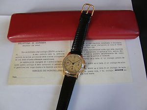 ZENITH-CRONO-CAL.146-RUOTA A COLONNE-ORO 18 KT(0,750)-ANNI 40-SCATOLA E GARANZIA