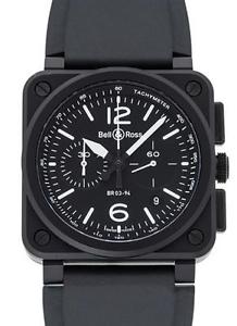 Free Shipping Pre-owned Bell&Ross BR03-94 Black Dial Automatic With Genuine BOX