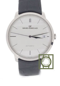 Girard Perregaux 1966 41mm White Gold Crocodile Strap NEW watch