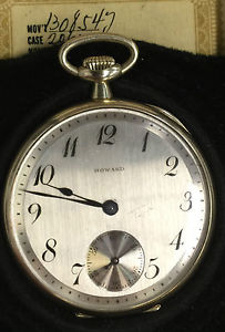 Antique Estate Howard 1915 14k Gold Pocket Watch 19j Original Box and Papers
