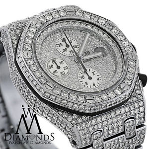 Diamonds Audemars Piguet Royal Oak Offshore Watch Diamond Dial, Case, Bracelet