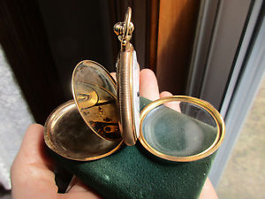 Waltham PS Bartlett 14K Solid Gold Hunter Pocket Watch Hunting Case 22069034 (t)