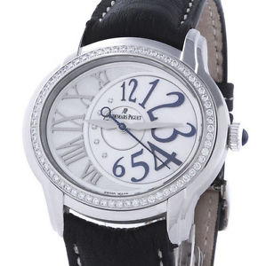 Ladies Audemars Piguet Millenary 77301ST.ZZ.DO15CR.01 Steel Diamond Bezel Watch