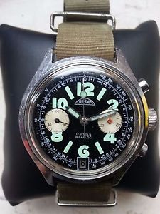 JUSMA chrono militare vintage - military chronograph Oversize! anti Doxa Angelus