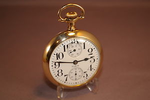 1912 Elgin 23J Wind-Ind. Veritas Pocket Watch, 18s, Orig. GF OF Case, Running