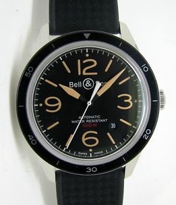 New Bell & Ross BR123 Sports Heritage V-BR 123 SS Automatic Black Dial Watch,AS