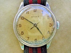 WW2 CYMA ROYAL NAVY FLEET AIR ARM PILOT'S WATCH, HS8 SUPERB EXAMPLE 6B/159