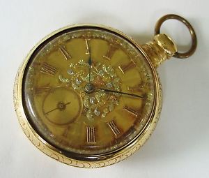 JOSEPH JOHNSON 18K Solid GOLD Fusee Liverpool Antique Pocket Watch England 1800s
