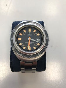 WATCH ZODIAC SUPER SEAWOLF OROLOGIO VINTAGE DIVER 70'S AUTOMATIC RARE 75 ATM !!