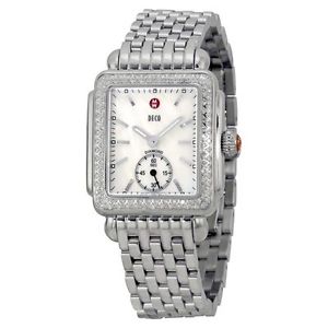 New Michele Deco 16 Mother Of Pearl Dial Steel Ladies Watch MWW06V000001