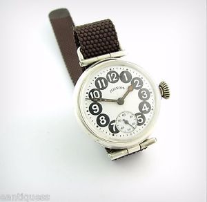 Vintage WW1..ILLINOIS TELEPHONE DIAL...Porcelain ...Sterling...1917..Trench!