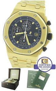Audemars Piguet Royal Oak Offshore Yellow Gold Blue 42mm 25721BA.OO.1000BA.02.A