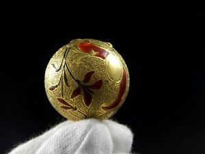 Unique Lady gold,enamel ball pendant watch !!