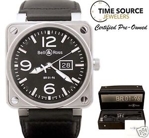 Bell & Ross Grande Date BR01-96 Automatic Stainless Box & Papers 46mm Watch
