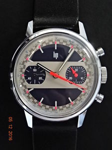 watch collection ,lip mechanical chronograph,valjoux 7733,42687 (old stock)