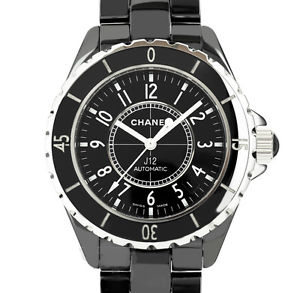 Pre-Owned CHANEL J12 All Ceramic Black Dial Unisex Automatic Wristwatch H0685,MR