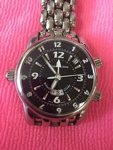 Maurice Lacroix Masterpiece Reveil Globe Alarm GMT MP6388 Stainless Steel 43mm