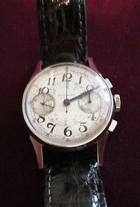 VINTAGE PRE1947 WITTNAUER 2 REGISTER CHRONOGRAPH WRISTWATCH ,13W VENUS CAL 150