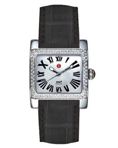 Michele MW2 Mini ladies' Dia. BLK.Alligator strap watch