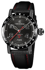 Chronoswiss Timemaster 150 Automatic Black PVD Steel Mens Watch CH-2735-AZ/31-1